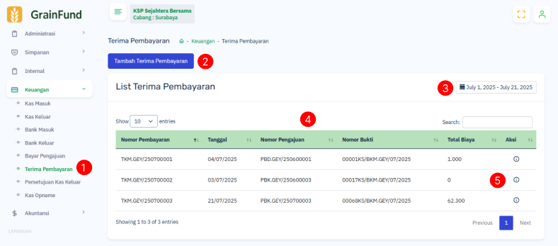 Halaman Terima Pembayaran 0