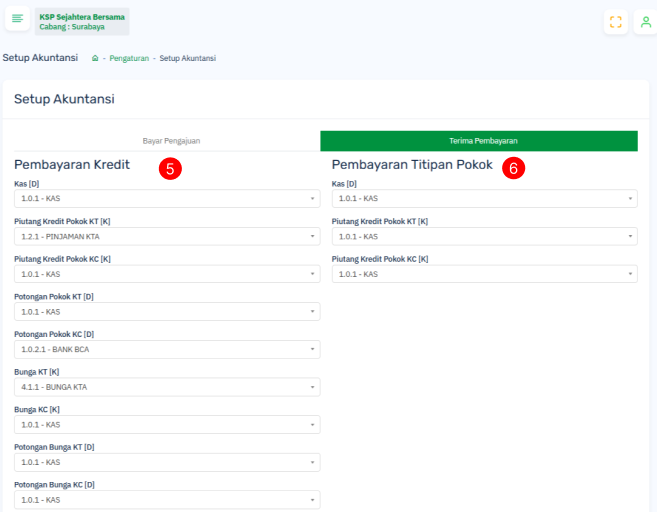 Halaman Setup Akuntansi 1
